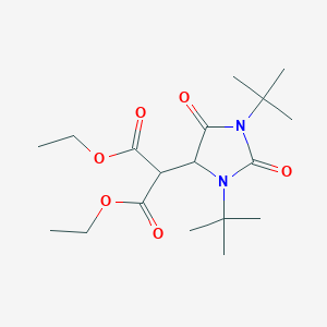 Diethyl 2-(1,3-di-tert-butyl-2,5-dioxoimidazolidin-4-yl)malonateͼƬ