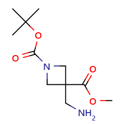 1-tert-butyl3-methyl3-(aminomethyl)azetidine-1,3-dicarboxylateͼƬ