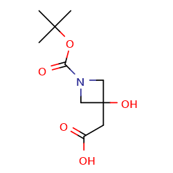 2-{1-[(tert-butoxy)carbonyl]-3-hydroxyazetidin-3-yl}aceticacidͼƬ