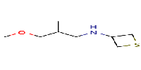 N-(3-methoxy-2-methylpropyl)thietan-3-amineͼƬ