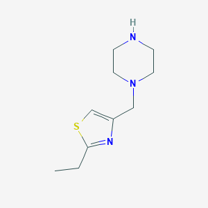 1-[(2-Ethyl-1,3-thiazol-4-yl)methyl]piperazineͼƬ