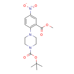 tert-butyl4-(2-methoxycarbonyl-4-nitro-phenyl)piperazine-1-carboxylateͼƬ