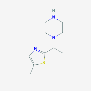 1-[1-(5-methyl-1,3-thiazol-2-yl)ethyl]piperazineͼƬ