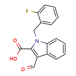 1-[(2-fluorophenyl)methyl]-3-formyl-1H-indole-2-carboxylicacidͼƬ