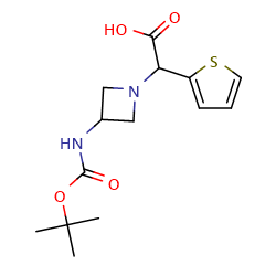 2-[3-(tert-butoxycarbonylamino)azetidin-1-yl]-2-(2-thienyl)aceticacidͼƬ