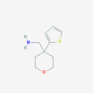 1-[4-(thiophen-2-yl)oxan-4-yl]methanamineͼƬ