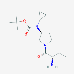 [(S)-1-((S)-2-Amino-3-methyl-butyryl)-pyrrolidin-3-yl]-cyclopropyl-carbamic acid tert-butyl esterͼƬ