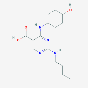 2-(Butylamino)-4-(((1r,4r)-4-hydroxycyclohexyl)-amino)pyrimidine-5-carboxylic acidͼƬ