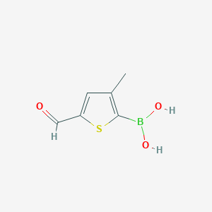 (5-Formyl-3-methylthiophen-2-yl)boronic acidͼƬ