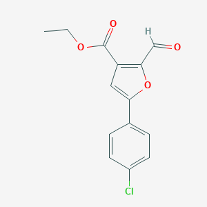 Ethyl 5-(4-Chlorophenyl)-2-formyl-3-furoateͼƬ