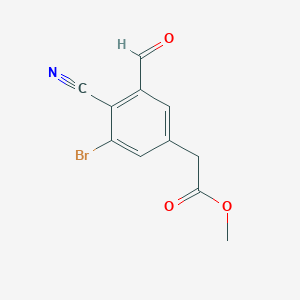Methyl 3-bromo-4-cyano-5-formylphenylacetateͼƬ