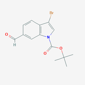 tert-Butyl 3-Bromo-6-formyl-1H-indole-1-carboxylateͼƬ