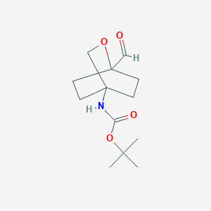 tert-Butyl N-{1-Formyl-2-oxabicyclo[2,2,2]octan-4-yl}carbamateͼƬ