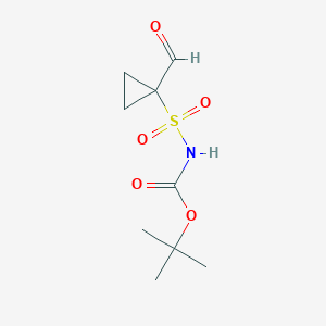 tert-Butyl N-[(1-Formylcyclopropyl)sulfonyl]carbamateͼƬ