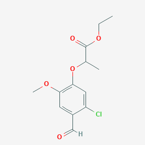 ethyl 2-(5-chloro-4-formyl-2-methoxyphenoxy)propanoateͼƬ