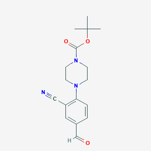 tert-Butyl 4-(2-Cyano-4-formylphenyl)piperazine-1-carboxylateͼƬ