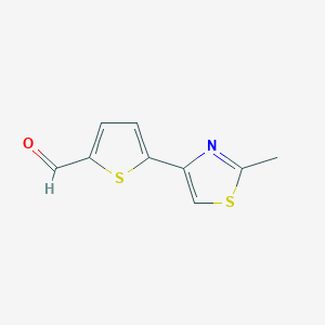 5-(2-Methyl-1,3-thiazol-4-yl)thiophene-2-carboxaldehydeͼƬ