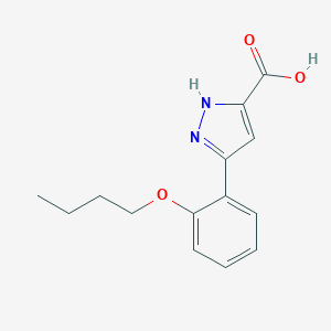 5-(2-Butoxy-phenyl)-2H-pyrazole-3-carboxylic acid图片