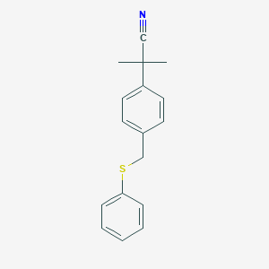 ,-Dimethyl-4-[(phenylthio)methyl]benzeneacetonitrileͼƬ