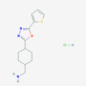 C-[4-(5-Thiophen-2-yl-[1,3,4]oxadiazol-2-yl)-cyclohexyl]-methylamine hydrochlorideͼƬ