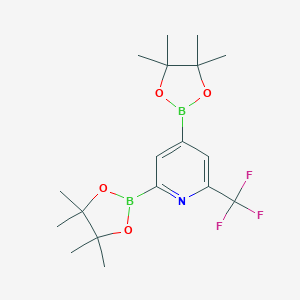 6-Trifluoromethylpyridine-2,4-diboronic Acid Pinacol EsterͼƬ