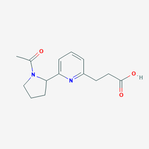 3-[6-(1-Acetyl-pyrrolidin-2-yl)-pyridin-2-yl]-propionic acidͼƬ