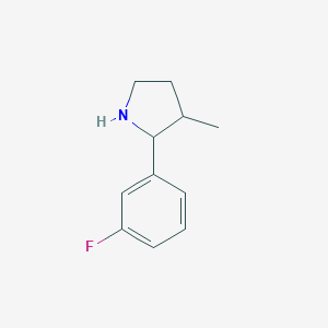 2-(3-fluorophenyl)-3-methylpyrrolidineͼƬ