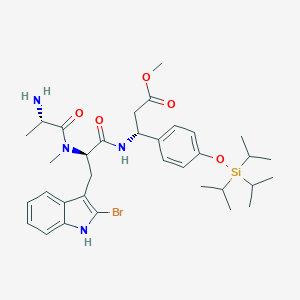 (3R)-L-Alanyl-2-bromo-N-methyl-D-tryptophyl-3-[4-[[tris(1-methylethyl)silyl]oxy]phenyl]--alanine Methyl EsterͼƬ