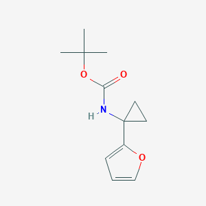tert-Butyl(1-(furan-2-yl)cyclopropyl)carbamateͼƬ