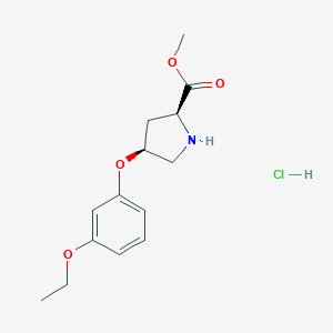 Methyl(2S,4S)-4-(3-ethoxyphenoxy)-2-pyrrolidinecarboxylatehydrochlorideͼƬ
