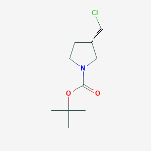 (S)-tert-Butyl 3-(Chloromethyl)pyrrolidine-1-carboxylateͼƬ