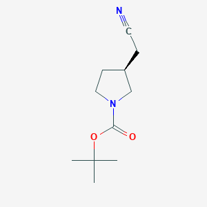 (S)-tert-Butyl 3-(Cyanomethyl)pyrrolidine-1-carboxylateͼƬ