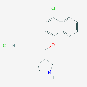 4-Chloro-1-naphthyl 3-pyrrolidinylmethyl etherhydrochlorideͼƬ