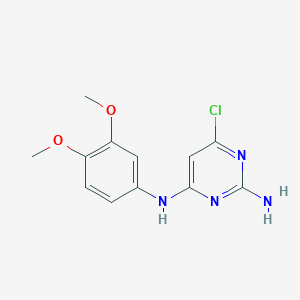 6-chloro-N~4~-(3,4-dimethoxyphenyl)-2,4-pyrimidinediamineͼƬ