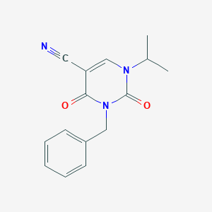 3-Benzyl-1-isopropyl-2,4-dioxo-1,2,3,4-tetrahydropyrimidine-5-carbonitrile图片