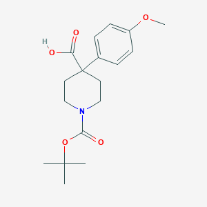1-Boc-4-(4-methoxyphenyl)-4-carboxypiperidineͼƬ