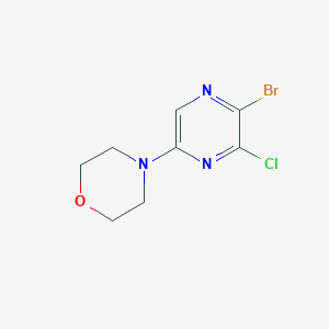 4-(5-bromo-6-chloropyrazin-2-yl)morpholineͼƬ