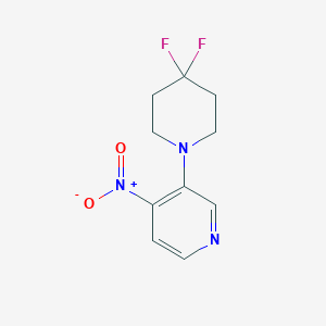 3-(4,4-Difluoropiperidin-1-yl)-4-nitropyridineͼƬ