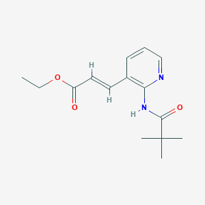 Ethyl 3-(2-Trimethylacetamido-3-pyridyl)acrylateͼƬ
