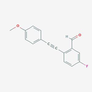 5-Fluoro-2-((4-methoxyphenyl)ethynyl)benzaldehydeͼƬ