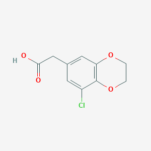(8-Chloro-2,3-dihydro-benzo[1,4]dioxin-6-yl)-acetic acidͼƬ