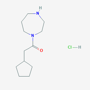 2-Cyclopentyl-1-(1,4-diazepan-1-yl)ethan-1-one HydrochlorideͼƬ