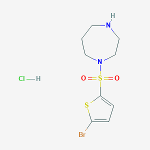 1-[(5-bromothiophen-2-yl)sulfonyl]-1,4-diazepane hydrochloride图片