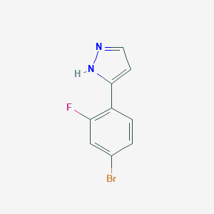 3-(4-Bromo-2-fluorophenyl)-1H-pyrazoleͼƬ