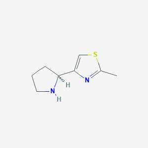 2-methyl-4-[(2S)-pyrrolidin-2-yl]-1,3-thiazoleͼƬ