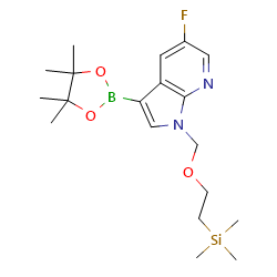 5-fluoro-3-(tetramethyl-1,3,2-dioxaborolan-2-yl)-1-{[2-(trimethylsilyl)ethoxy]methyl}-1H-pyrrolo[2,3-b]pyridineͼƬ