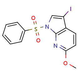 1-(benzenesulfonyl)-3-iodo-6-methoxy-1H-pyrrolo[2,3-b]pyridineͼƬ