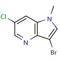 3-bromo-6-chloro-1-methyl-1H-pyrrolo[3,2-b]pyridineͼƬ