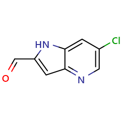 6-chloro-1H-pyrrolo[3,2-b]pyridine-2-carbaldehydeͼƬ