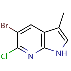 5-bromo-6-chloro-3-methyl-1H-pyrrolo[2,3-b]pyridineͼƬ